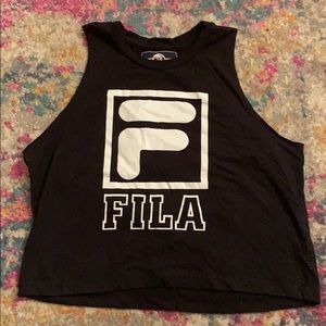 🌟SALE🌟 FILA cropped logo tank 🔥